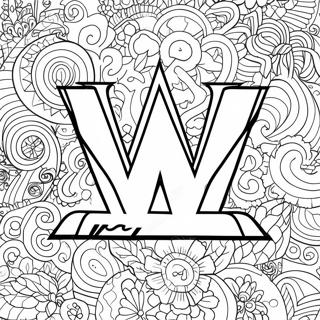 زغردونکی Wwe لوګو رنګولو پاڼه د رنګولو پاڼې