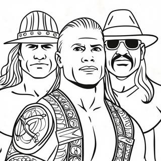 ۳ مارکر چلنج Wwe رنګولو پاڼه د رنګولو پاڼې