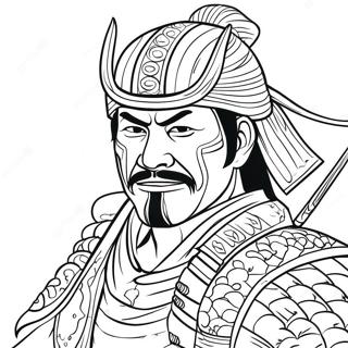 د نوبل ساموراي جنګیالي د رنګولو پاڼه د رنګولو پاڼې