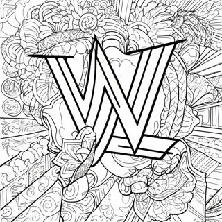 د زړور Wwe نښې د رنګولو پاڼه د رنګولو پاڼې