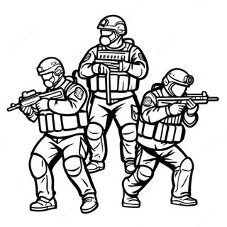 Swat ټیم رنګولوک پاڼه د رنګولو پاڼې
