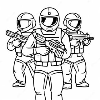 Swat ټیم رنګولوک پاڼه د رنګولو پاڼې