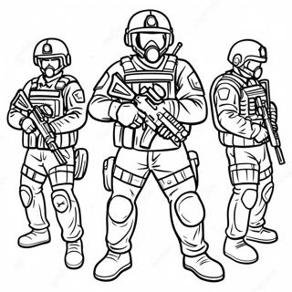 Swat ټیم رنګولوک پاڼه د رنګولو پاڼې