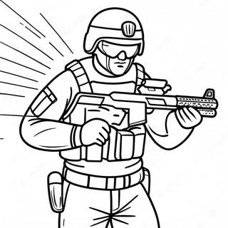 Swat افسر په عمل کې رنګولوک پاڼه د رنګولو پاڼې