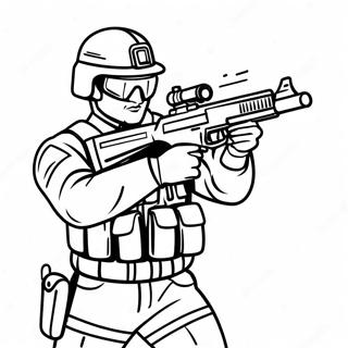 Swat افسر په عمل کې رنګولوک پاڼه د رنګولو پاڼې