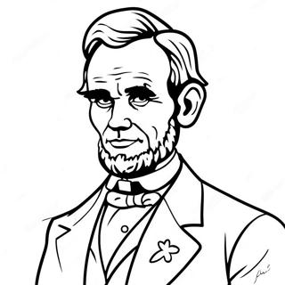 ځوان ابراهام لینکن رنګولو پاڼه د رنګولو پاڼې