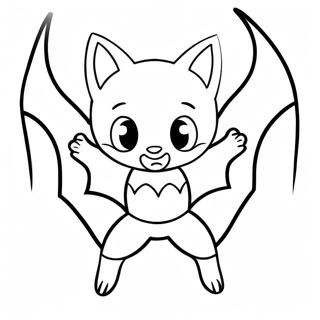 د عمل پوز سره متحرک Rouge The Bat رنګولو پاڼه د رنګولو پاڼې