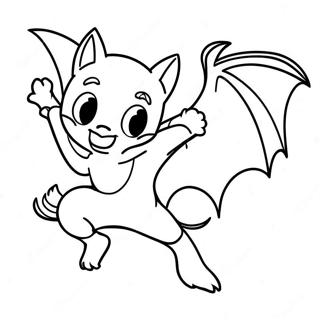 د عمل پوز سره متحرک Rouge The Bat رنګولو پاڼه د رنګولو پاڼې