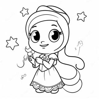 سټیلا د جادويي ځواکونو سره رنګ کولو پاڼه د رنګولو پاڼې