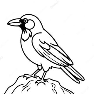 غراب رنگین پاڼه د رنګولو پاڼې
