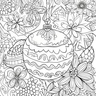 تفصیلي د کریسمس زیور رنګ پاڼه د رنګولو پاڼې