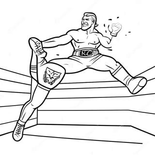 د نقطه مارکر سره د مخالف پر ټوپونکی Wwe غېږه رنګولوک پاڼه د رنګولو پاڼې