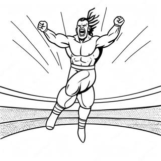 د نقطه مارکر سره د مخالف پر ټوپونکی Wwe غېږه رنګولوک پاڼه د رنګولو پاڼې