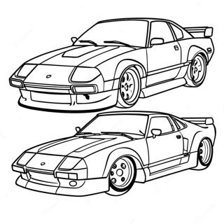 Jdm موټر رنګول د رنګولو پاڼې