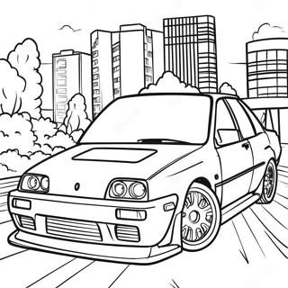 Jdm موټر رنګول د رنګولو پاڼې