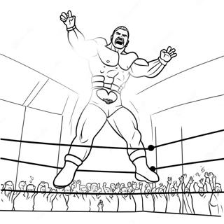 د متحرک Wwe غېږې د مخالف پر ټوپ رنګولو پاڼه د رنګولو پاڼې