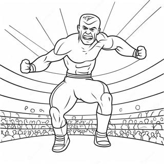 د متحرک Wwe غېږې د مخالف پر ټوپ رنګولو پاڼه د رنګولو پاڼې
