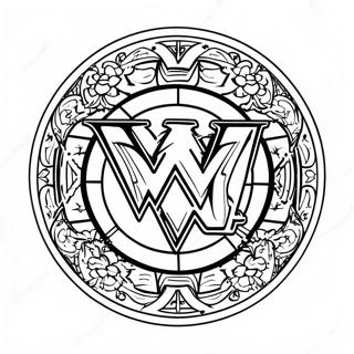 د زړور Wwe نښان رنګولو پاڼه د رنګولو پاڼې