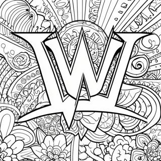 د زړور Wwe نښان رنګولو پاڼه د رنګولو پاڼې