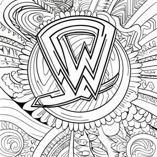 د زړور Wwe نښان رنګولو پاڼه د رنګولو پاڼې