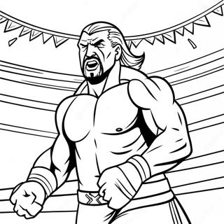 د عمل ډک Triple H د رنګ په مېدان کښې رنګولو پاڼه د رنګولو پاڼې